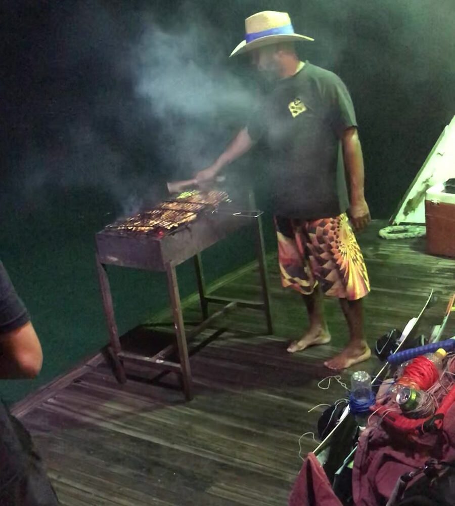 Barbecue on the beach by the Red Sea