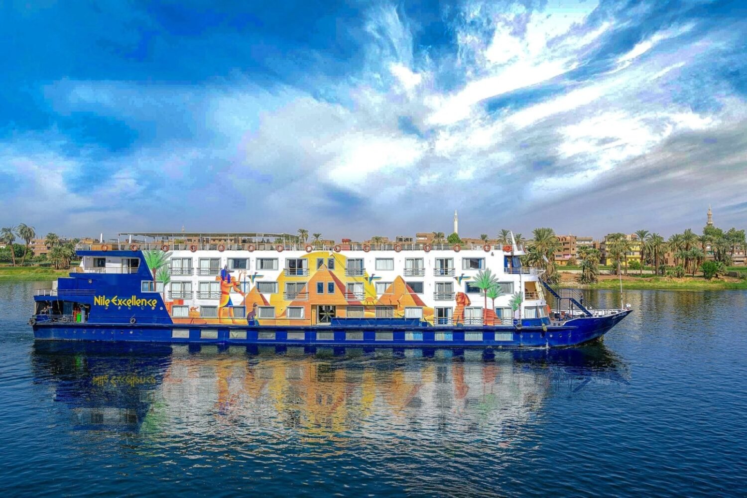 The Nile Excellence sailing on the Nile