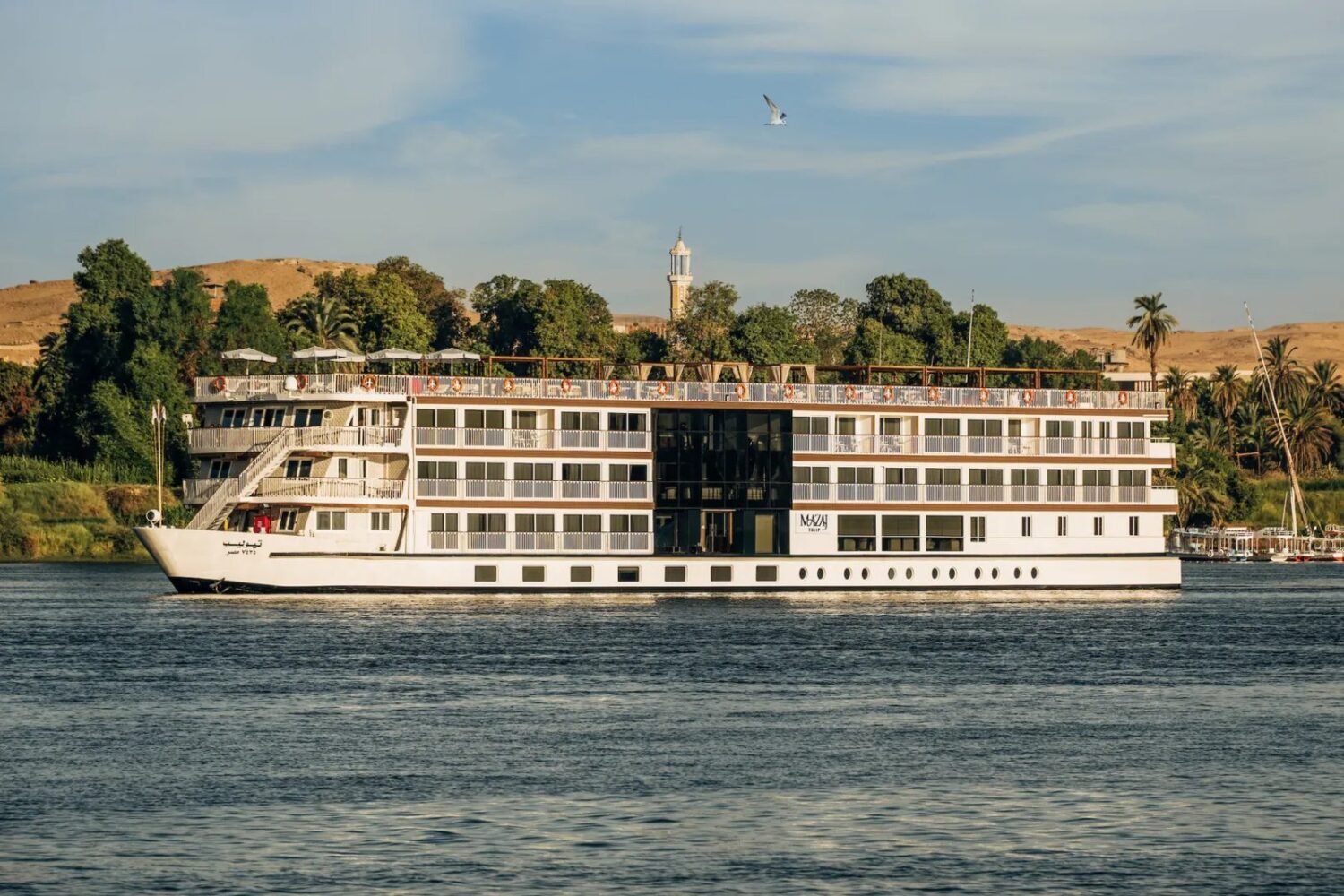 Tulip Nile cruise ship sailing on the Nile