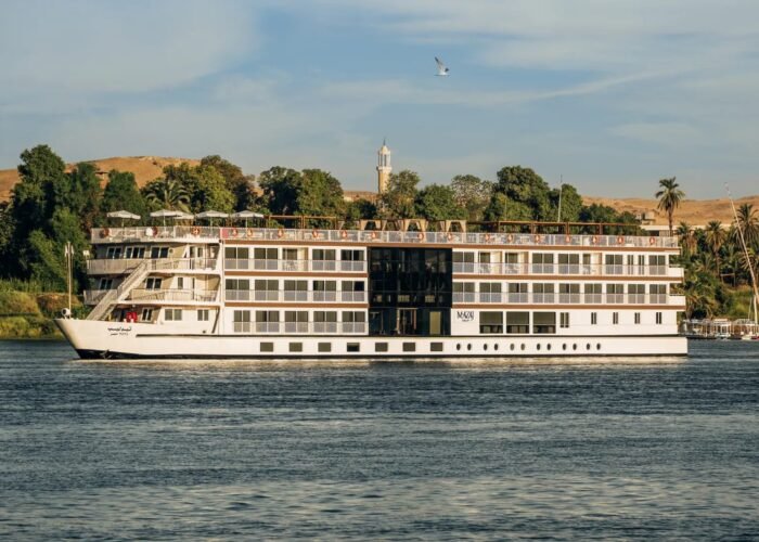 Tulip Nile cruise ship sailing on the Nile