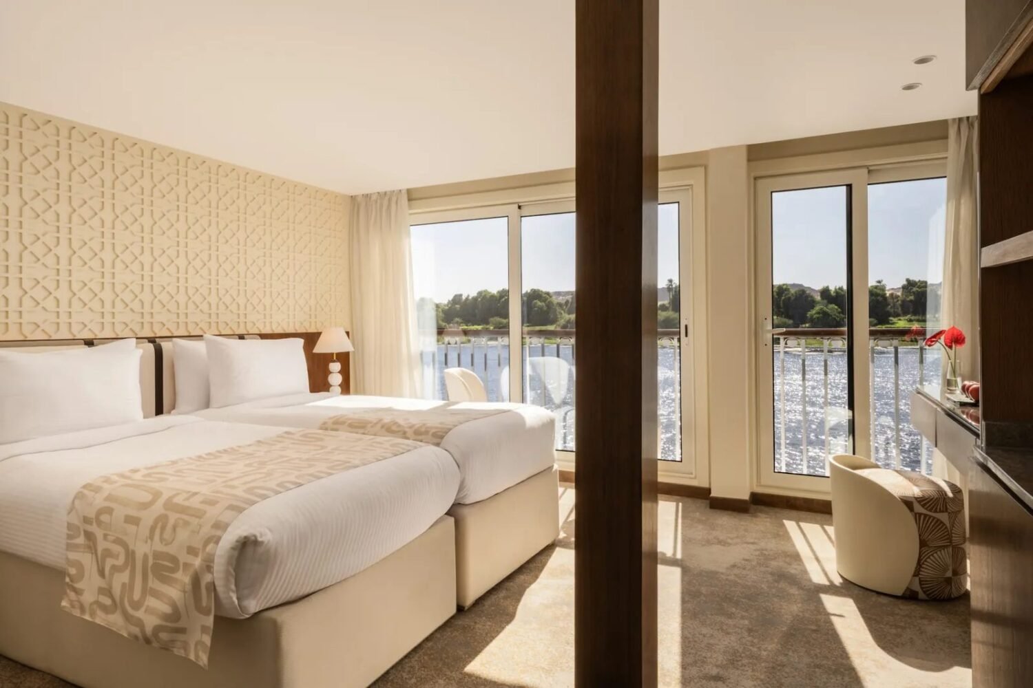 A cabin on Tulip Nile cruise