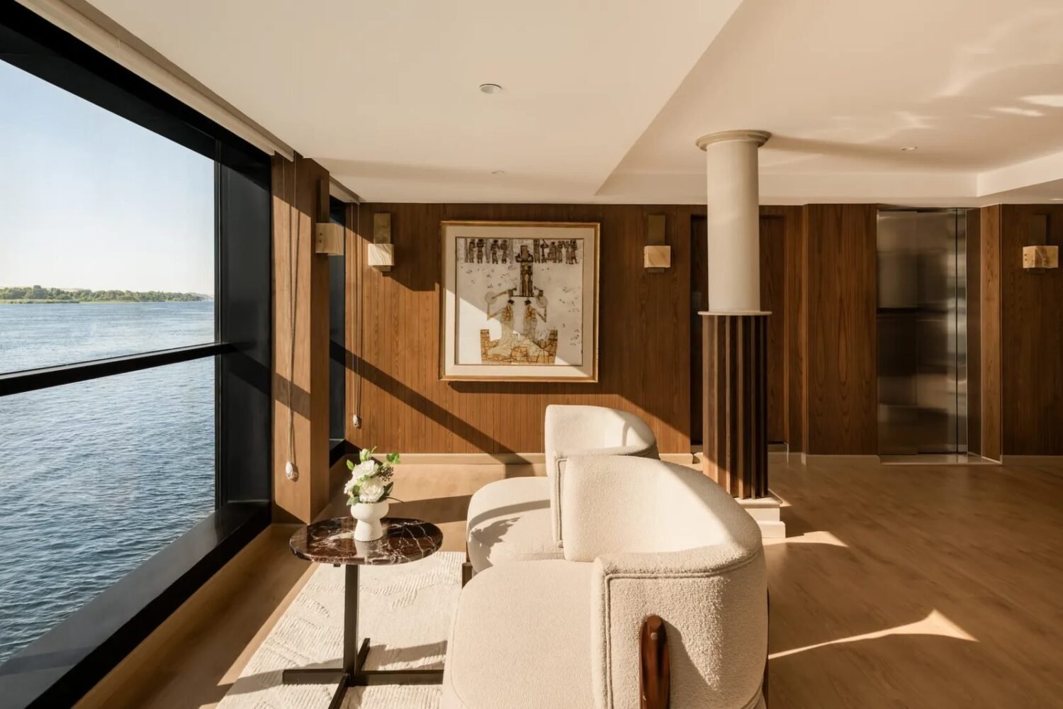 A terrace suite on Tulip Nile cruise