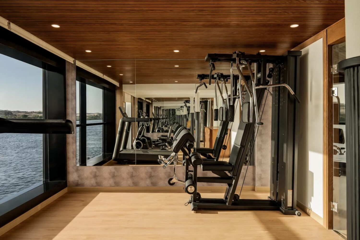 The gym on Tulip Nile cruise
